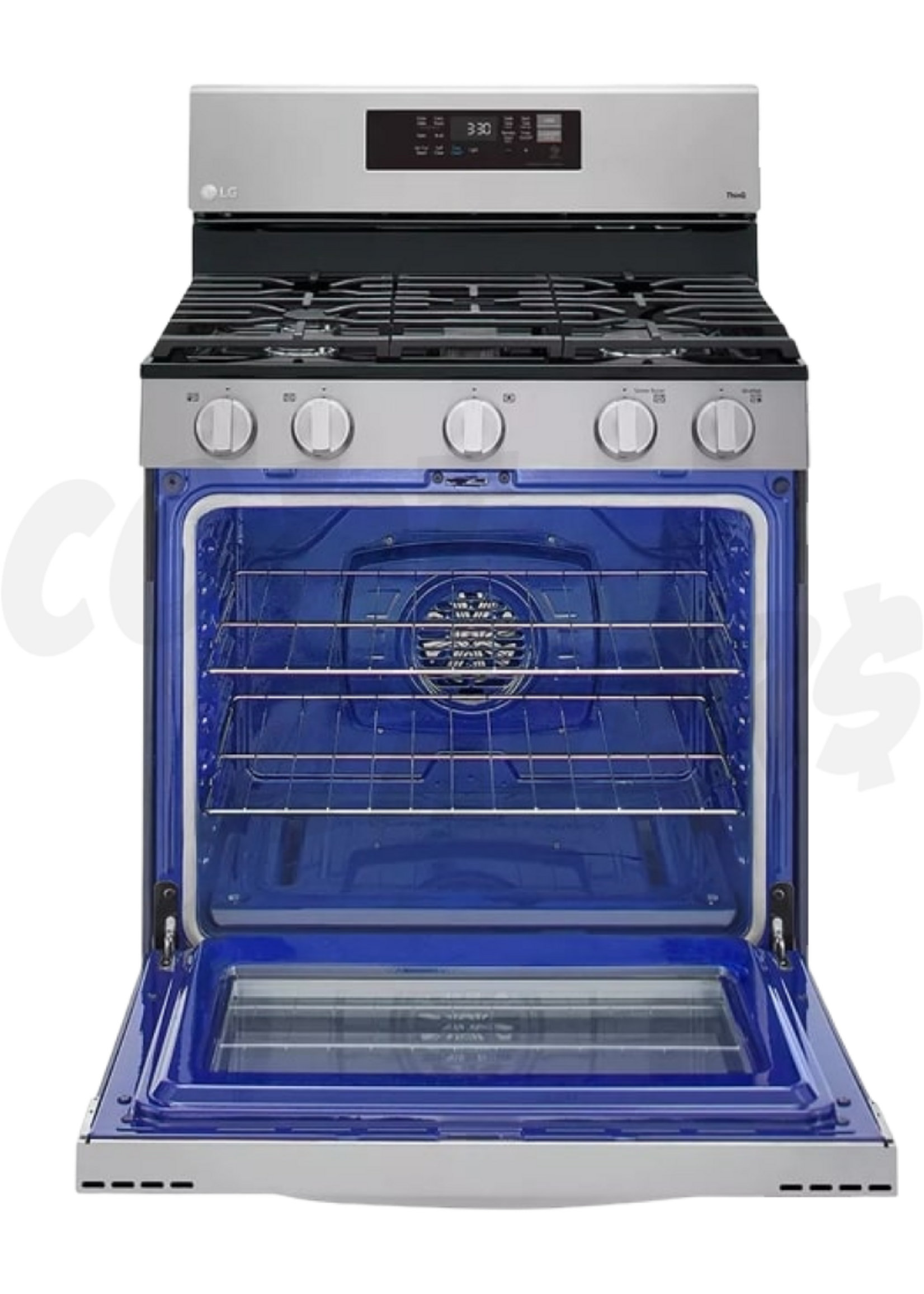 LG LG 30'' 5.8 Cu. Ft. S/Steel Gas Range w/Smart WIFI Start Convection &Air Fry