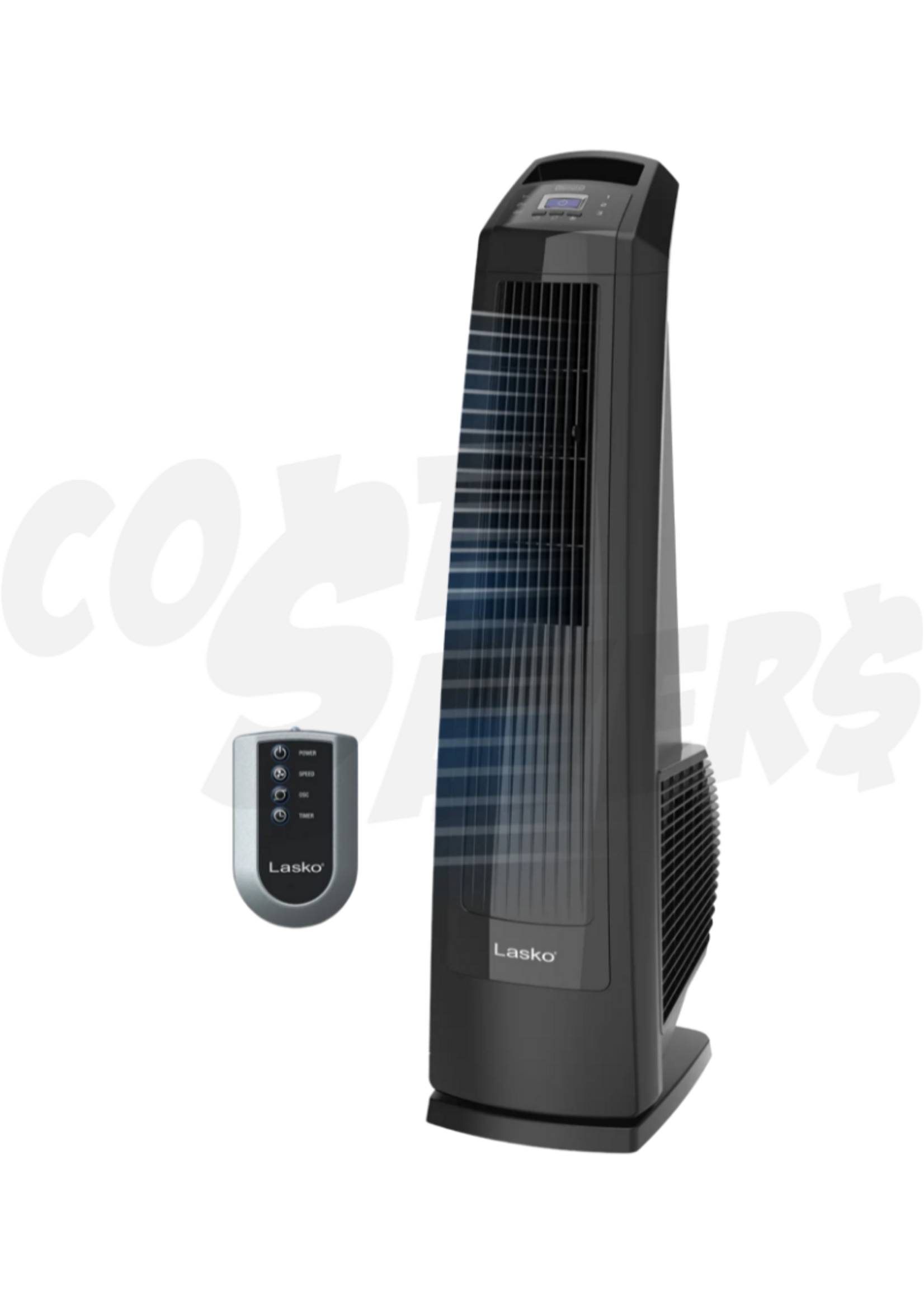Lasko Lasko 3-Speed Remote Controlled Oscillating High Velocity Tower Fan
