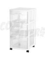 Sterilite Sterilite 3 Drawer Medium Cart (WHT)