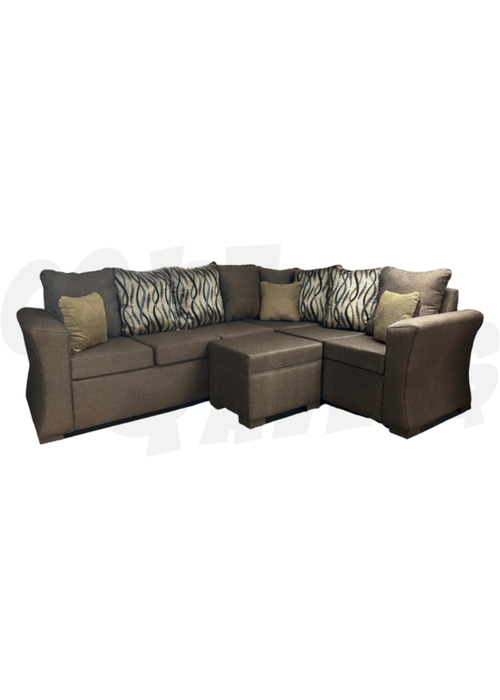 Kay L-Shaped Sectional (Brown)