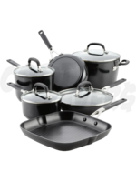 Kitchen Aid Kitchen Aid 10Pc Hard Anodized Nonstick Cookware Set (Matte Black)