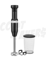 Kitchen Aid Kitchen Aid Variable Speed Corded Hand Blender w/ 3 Cup Jar (Matte Black)