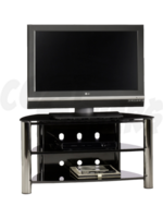 Sauder Sauder Chroma Panel TV Stand Black / Black