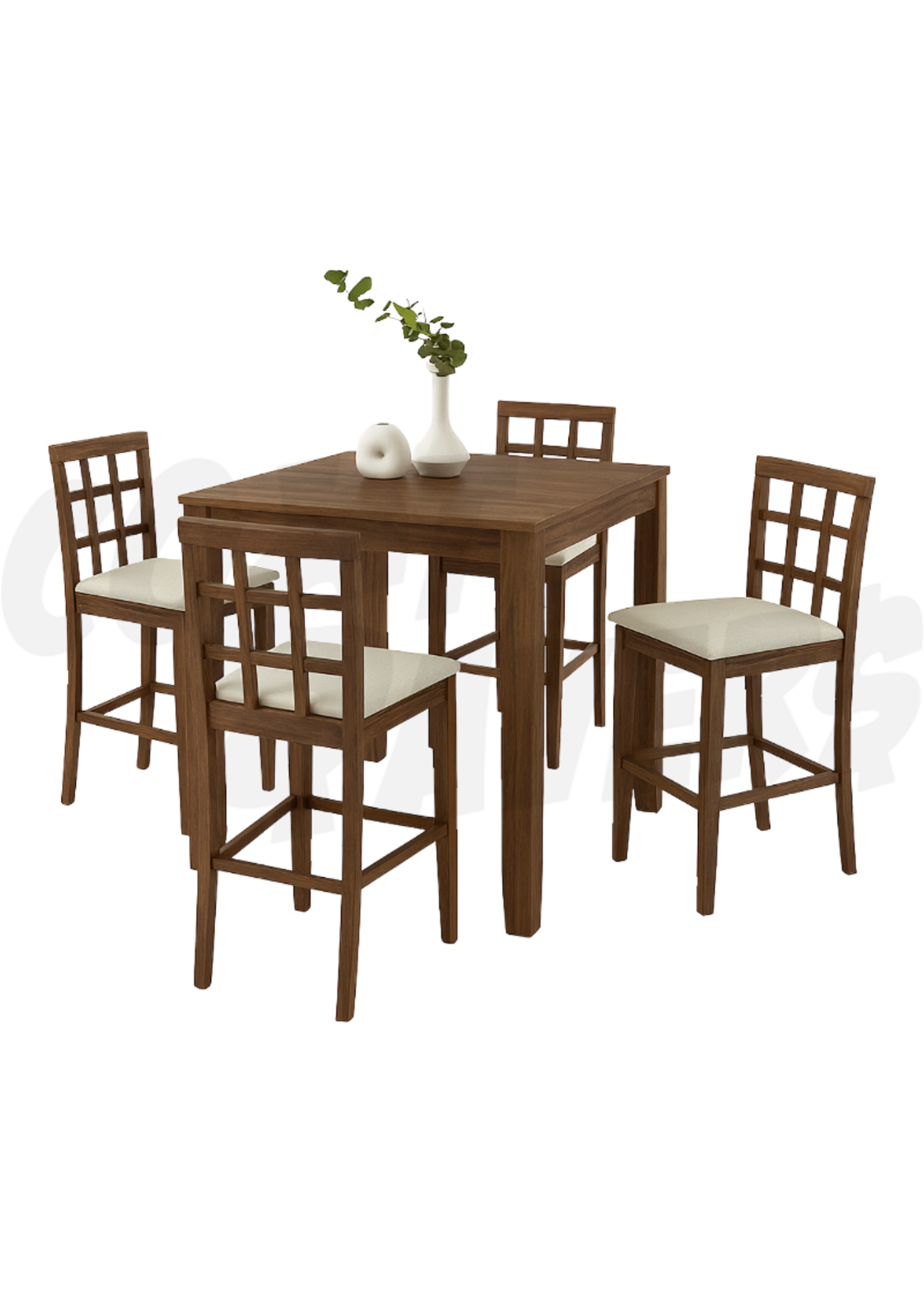 5pc Ambient Square Pub Set