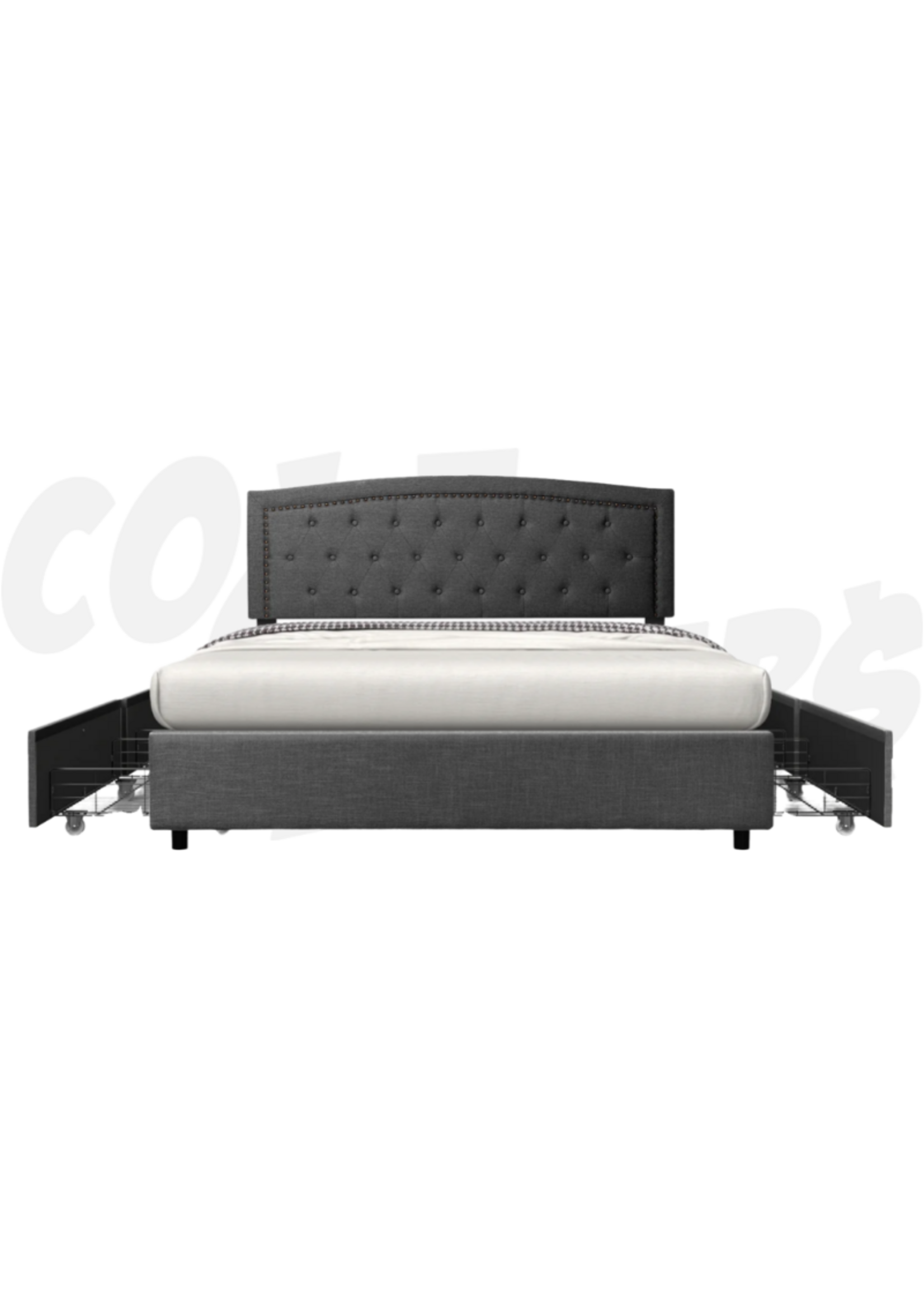 GP Fabric Upholstered Bed w/Drawers