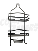 Home Basics Home Basics Urban Bath Black Aluminum Shower Caddy