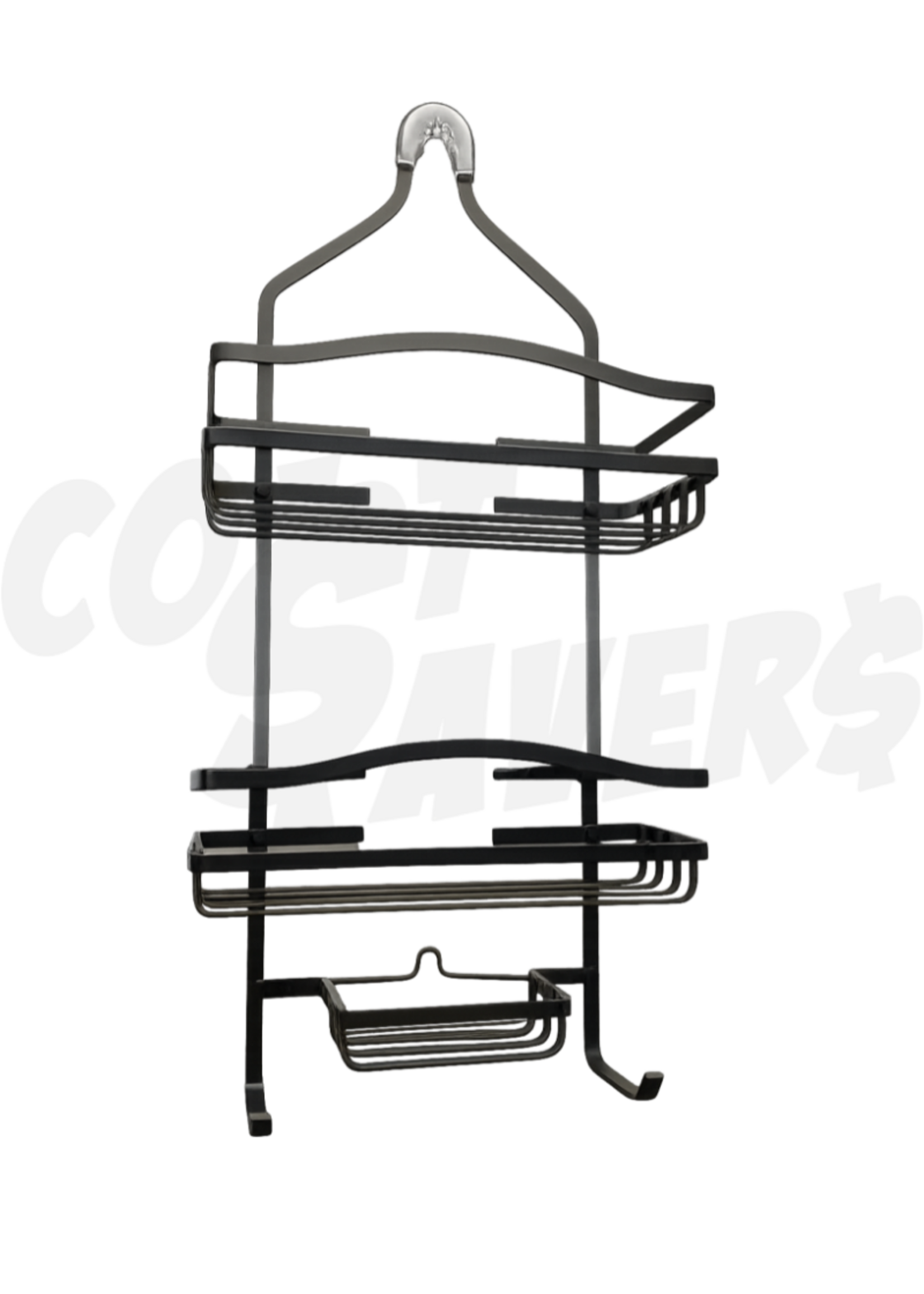 Home Basics Home Basics Urban Bath Black Aluminum Shower Caddy