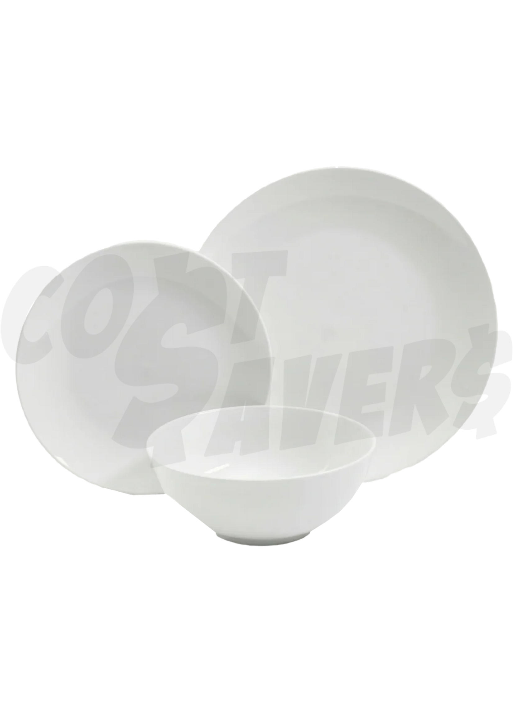 Gibson Gibson 12pc Coupe Dinnerware Set (White)