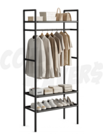 Three Layer Shoe & Hat Rack