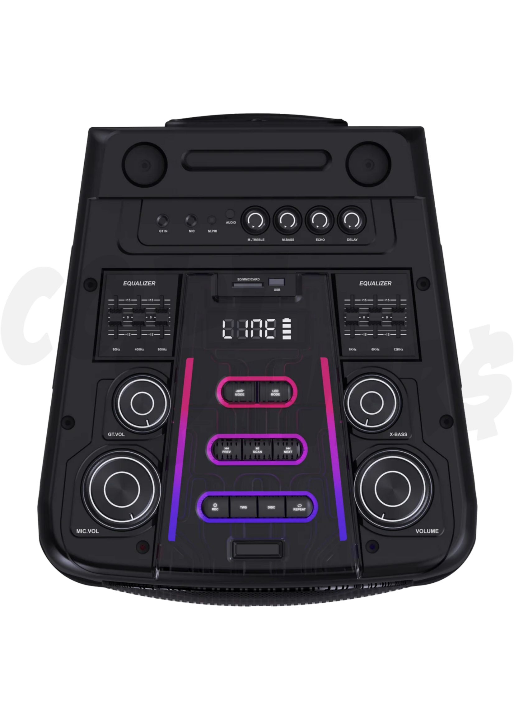 Magnum Magnum 12" Dual  Powered Speaker Box  Set