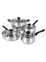 Gibson Oster 8pc S/Steel Cookware Pot Set (Lybra)