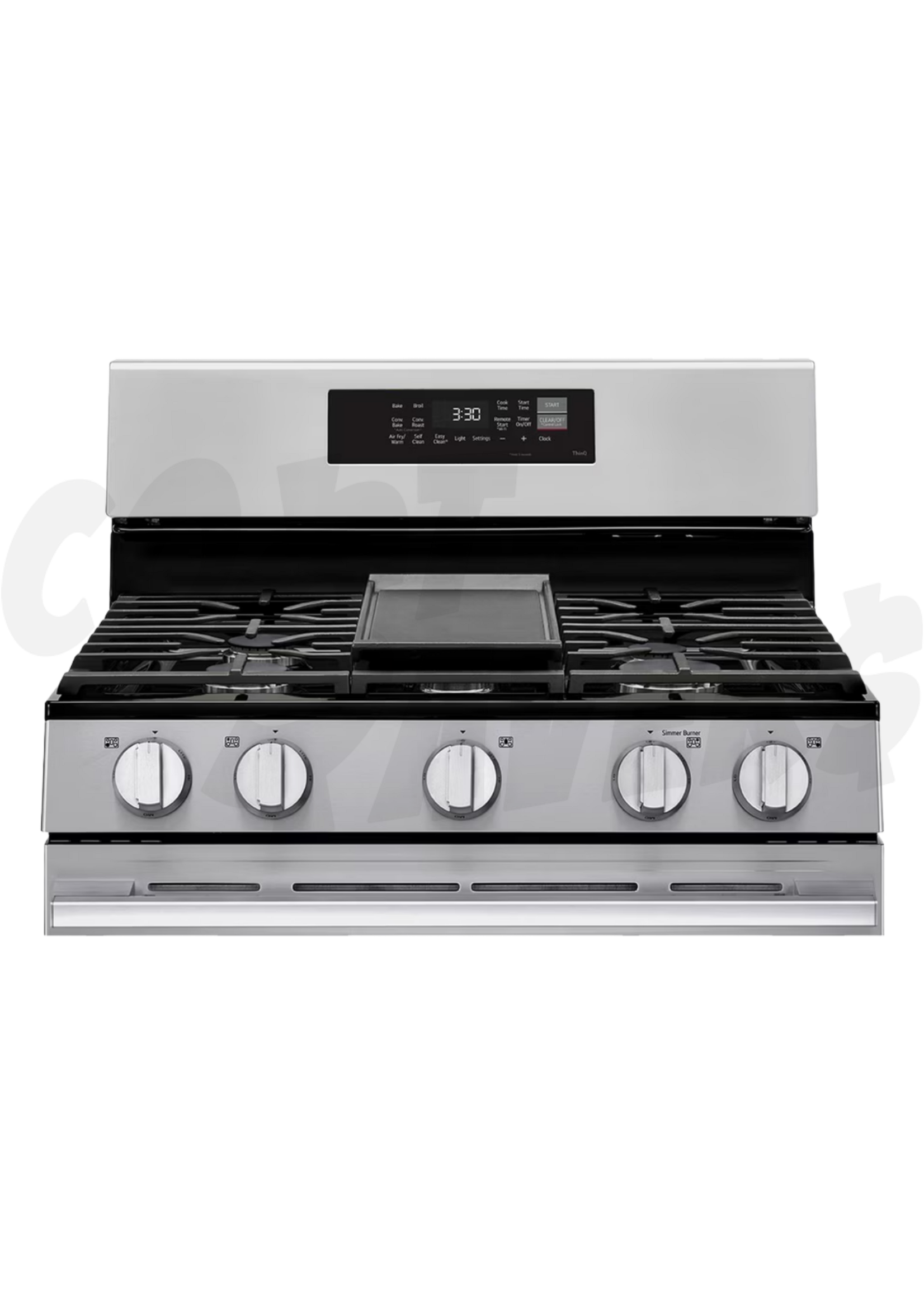 LG LG 30'' 6.3 Cu. Ft. S/Steel Gas Range w/Smart WIFI Start Convection & Air Fry