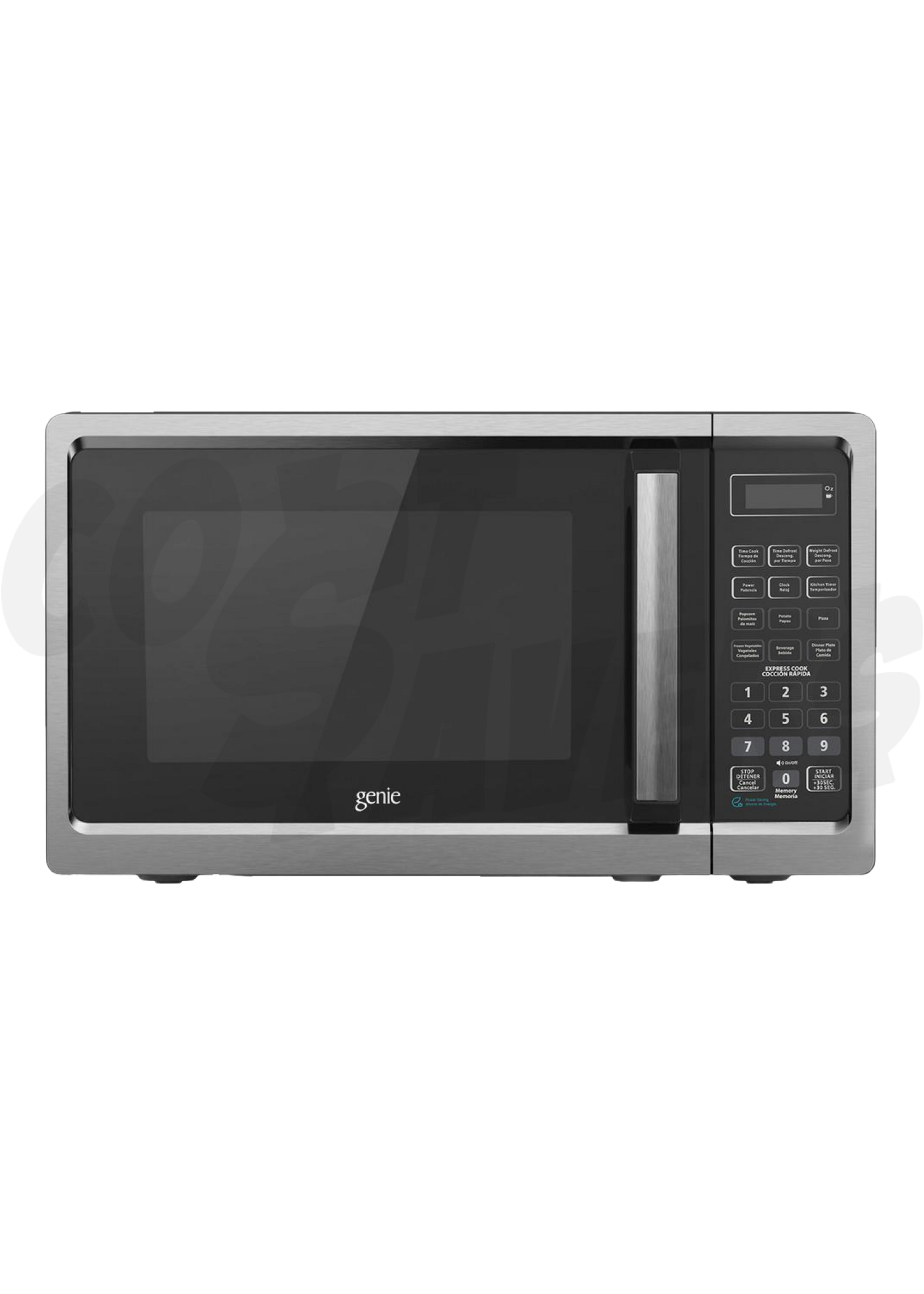 Genie Genie 0.9 Cu. Ft. Microwave (Black& S/Steel)