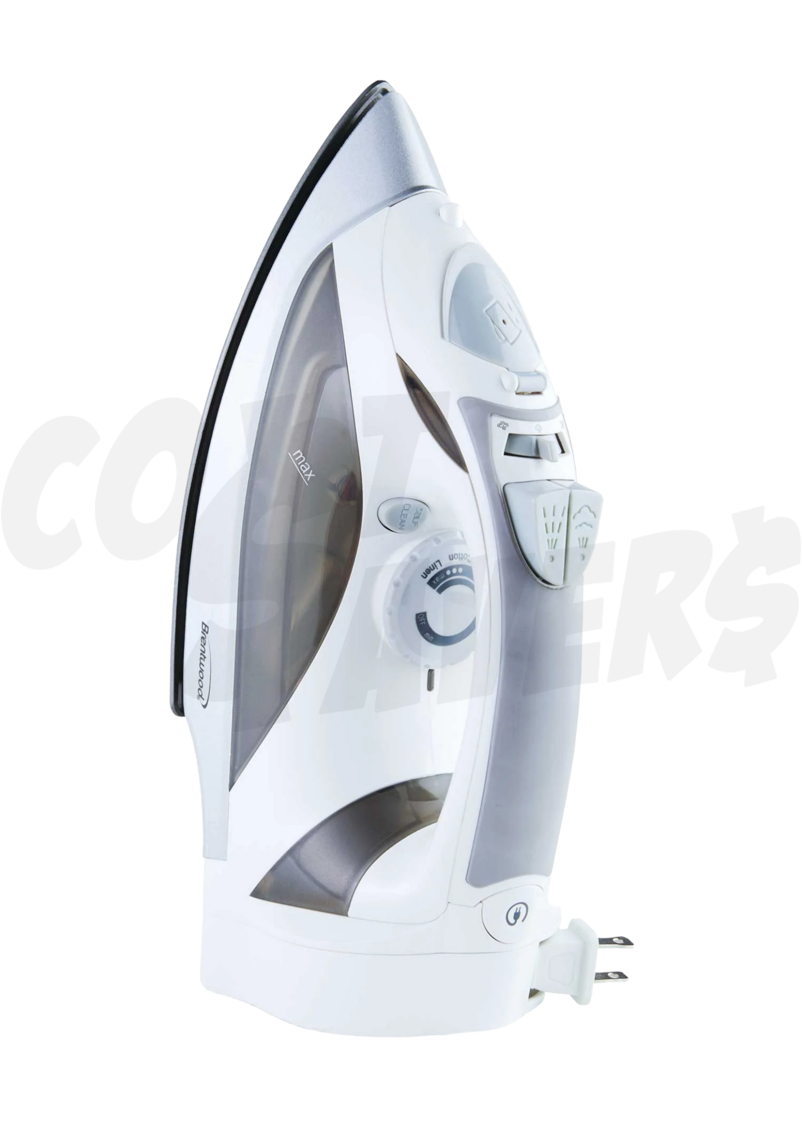 Brentwood Brentwood Steam Iron w/Retractable Cord (White)