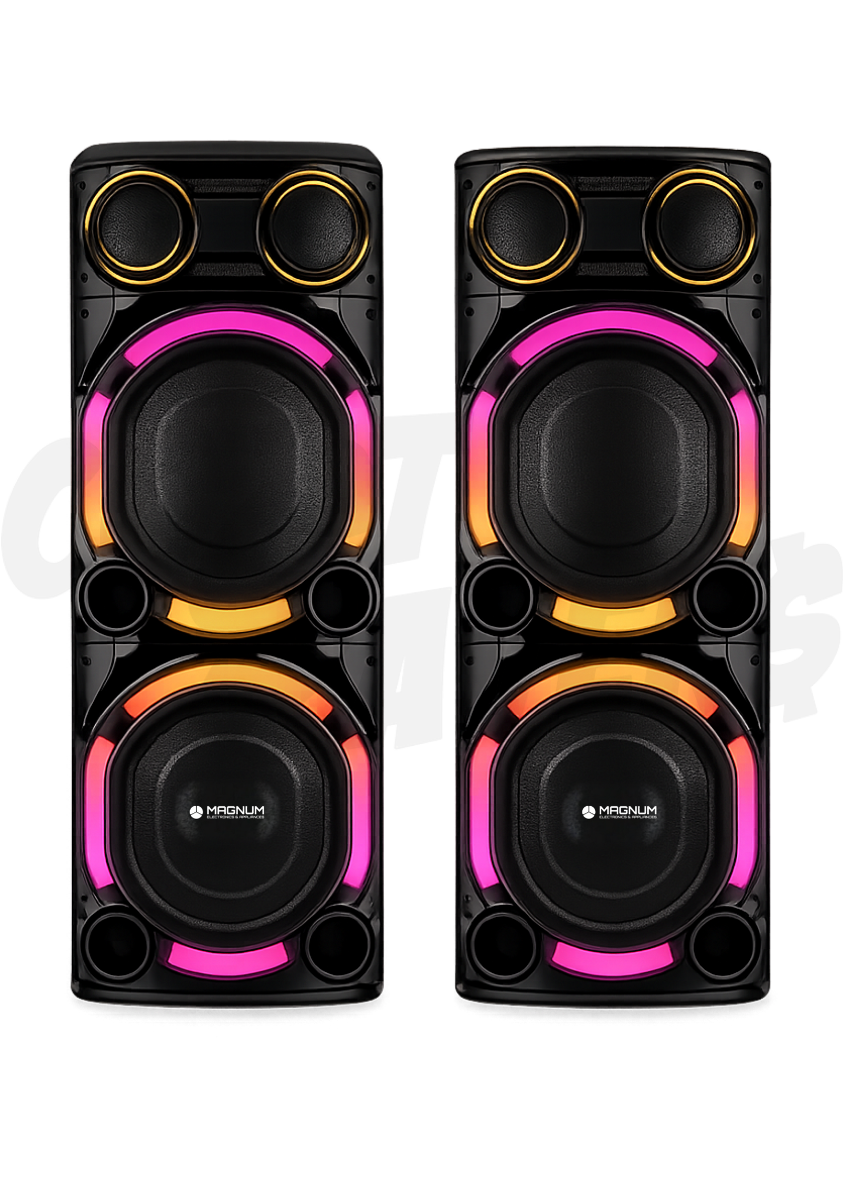 Magnum Magnum 15" Dual  Powered Speaker Box  Set