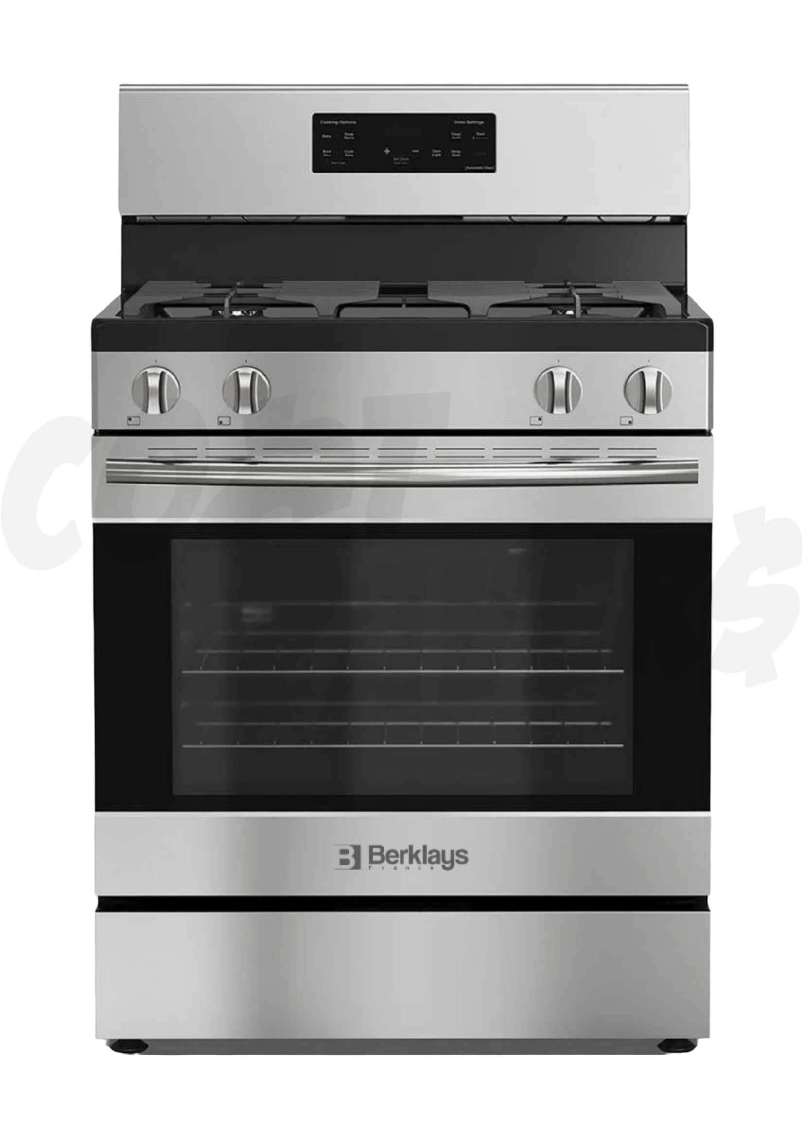 Berklay Berklays 30" 4 Burner Black & S/Steel Range