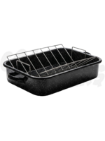 Graniteware Graniteware 18'' Open Roaster w/ V Rack