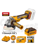 Ingco Ingco  4 1/2" Angle Grinder (Top Switch) Set