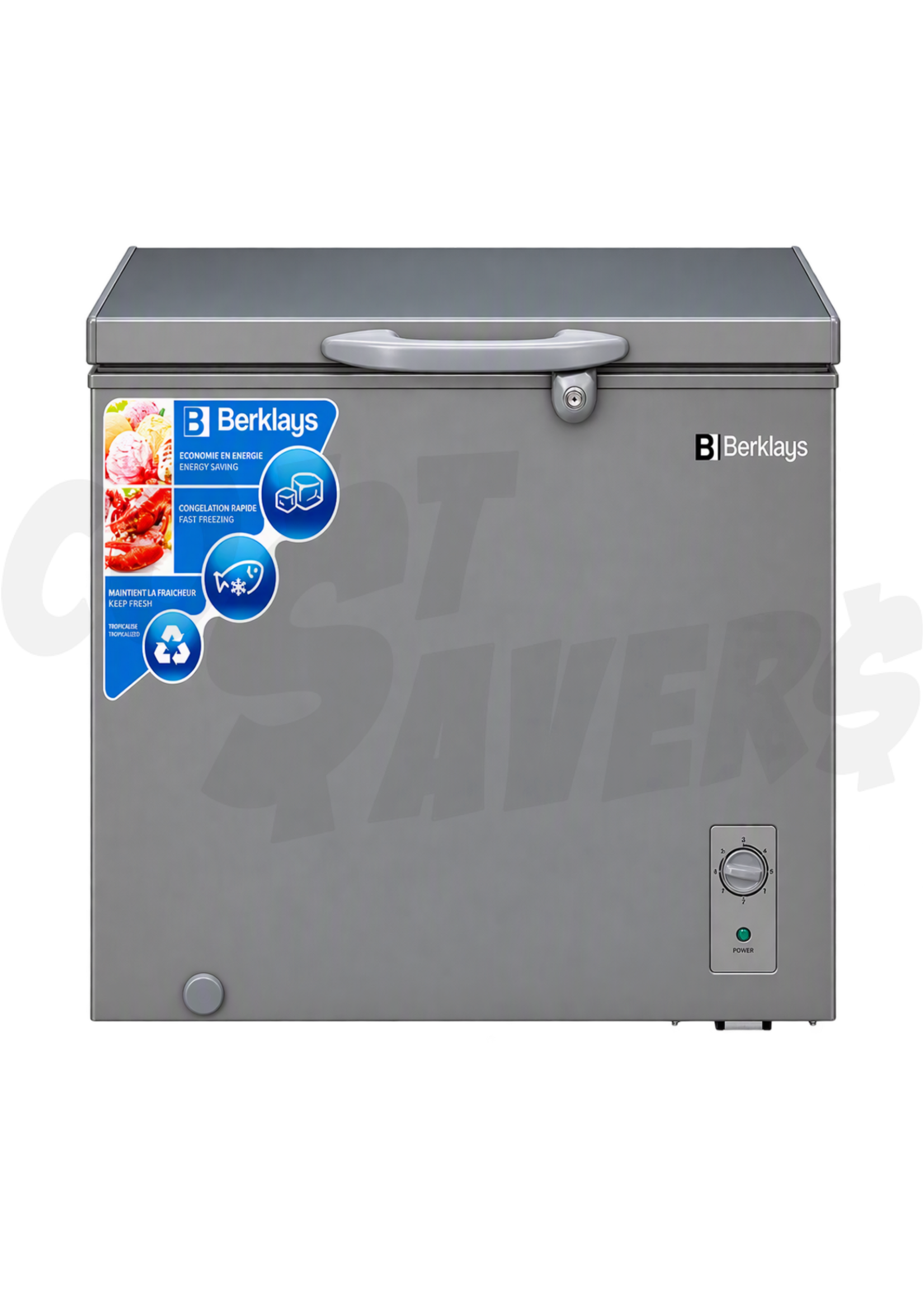 Berklay Berklay's 5 Cu. Ft. Chest Freezer (Silver)