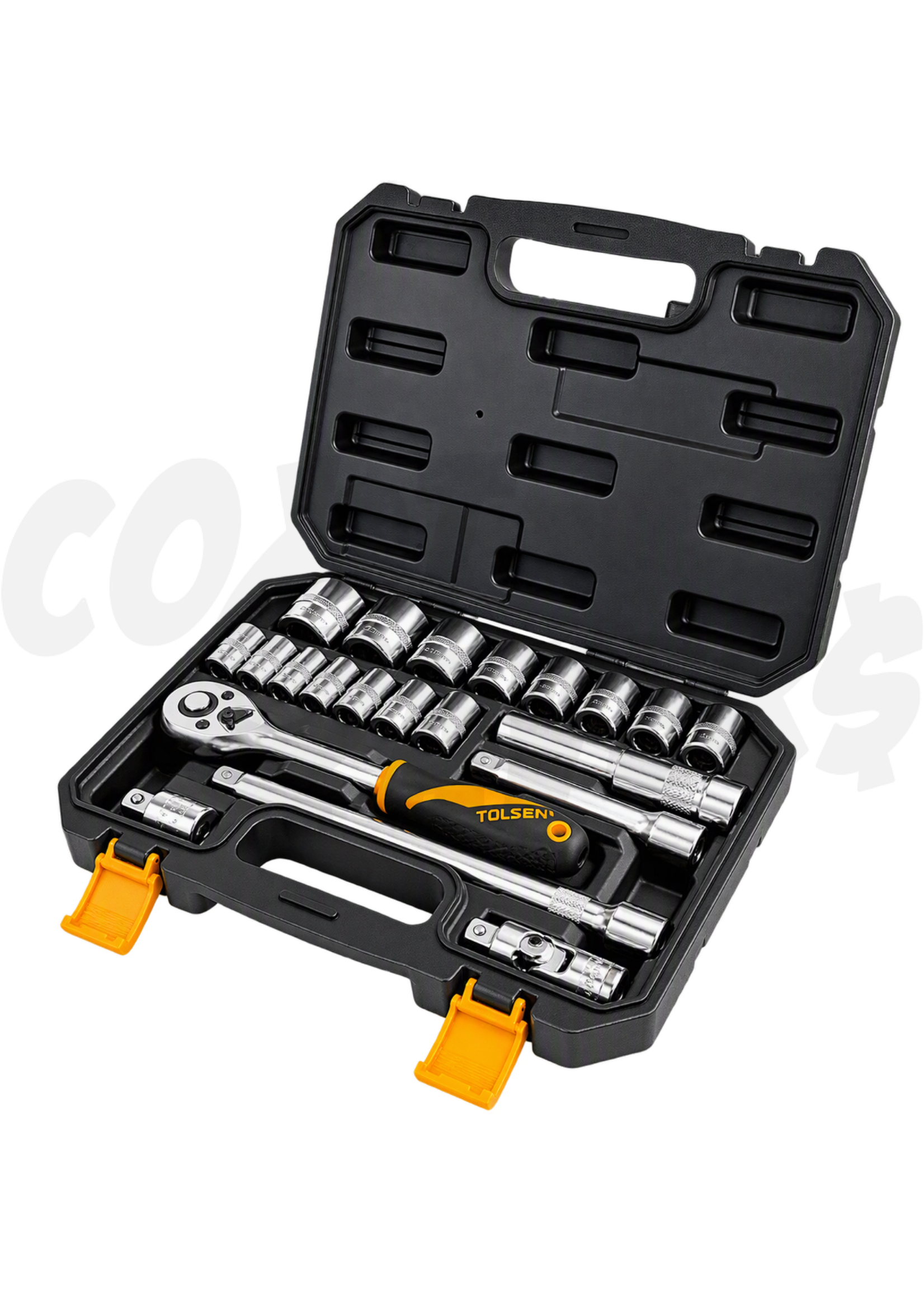Tolsen Tolsen 22pcs 1/2'' Socket Set