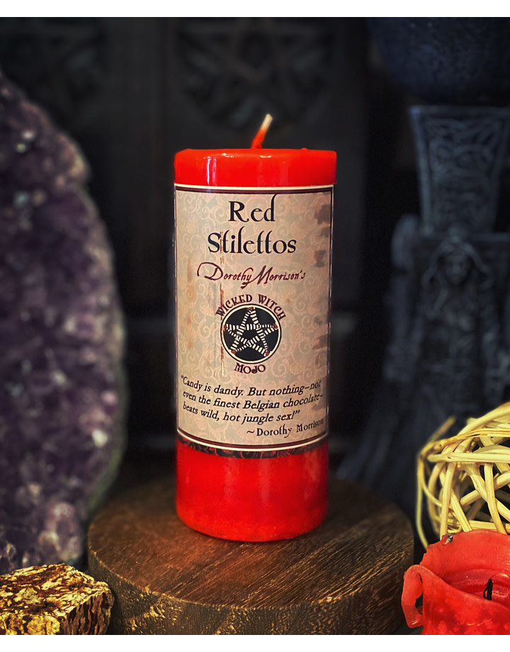 Coventry Red Stilettos Wicked Witch Mojo Candle