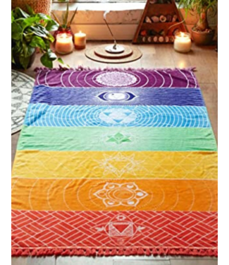 7 Chakra Meditation Tapestry/Blanket