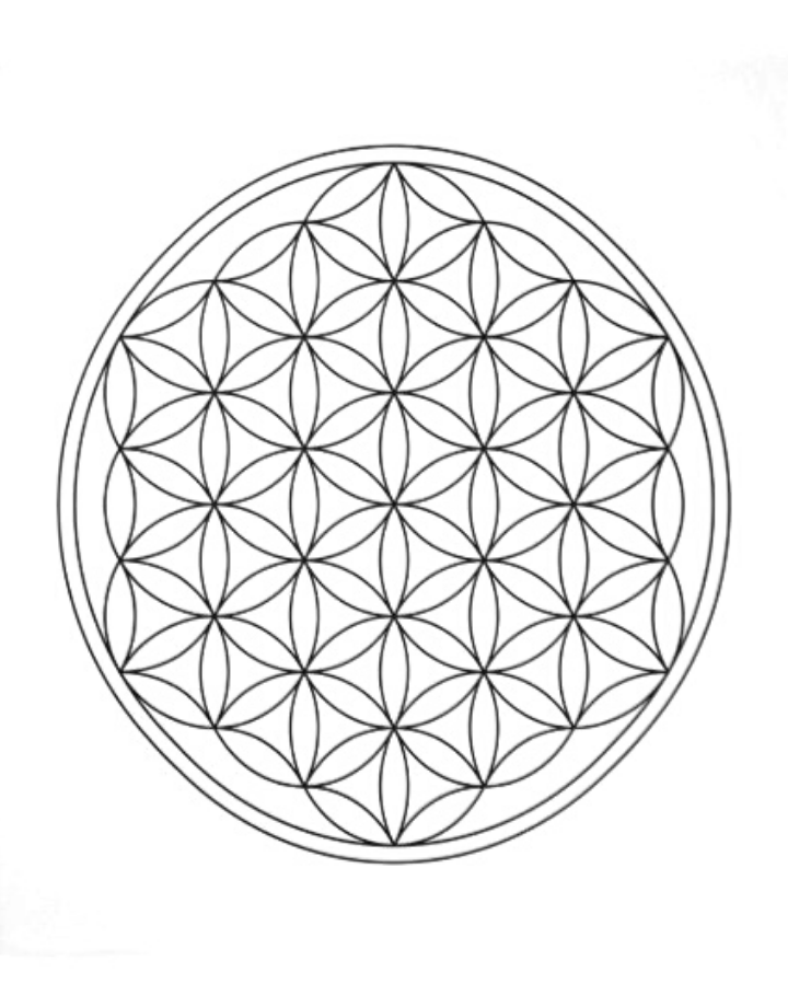 Beautiful Soul Collective Flower of Life Crystal Grid Cloth