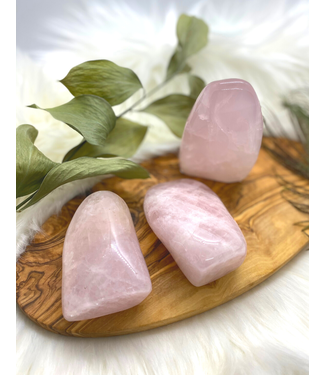 natural stone Rose Quartz free form