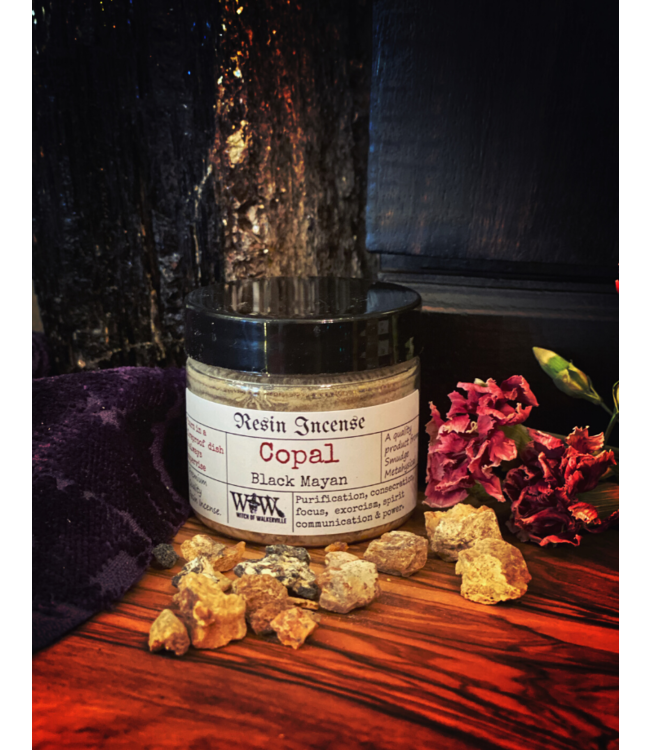 Witch of Walkerville Black Mayan Copal Resin Incense 1 oz