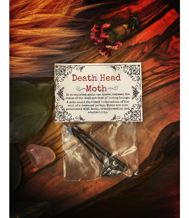 Witch of Walkerville Death Head Moth Hair Pin