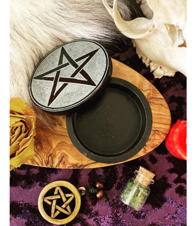 Pentacle Soapstone Box