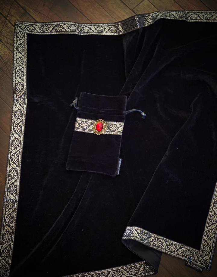 Altar Cloth & Bag - red stone