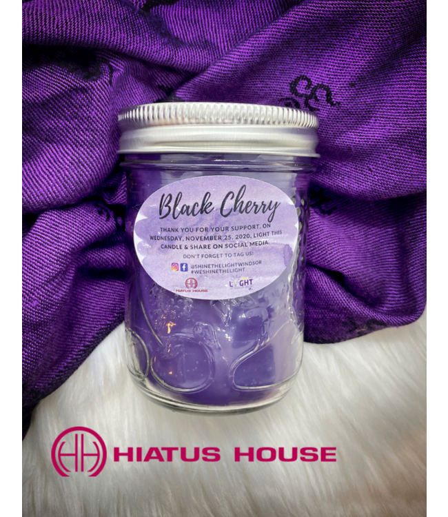 Black Cherry Candle for Hiatus House
