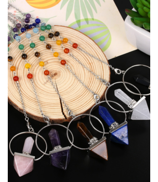 7 Chakra Reiki Pyramid Pendulum