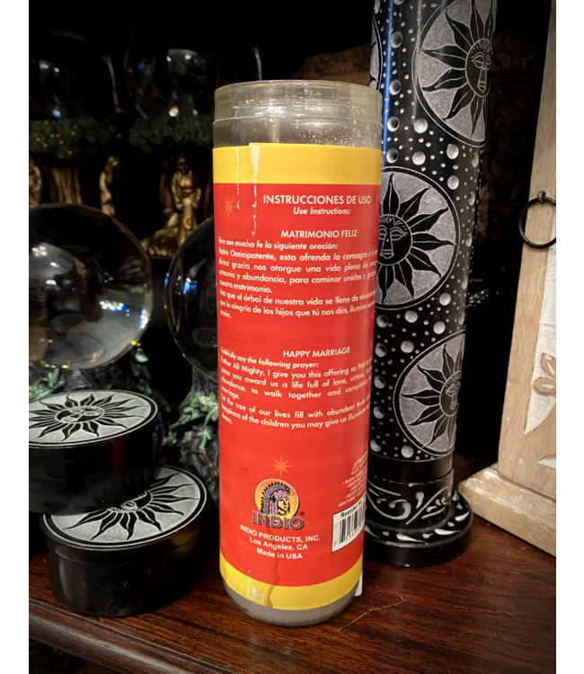 Happy Marriage White Fixed Aromatic 7 day Candle