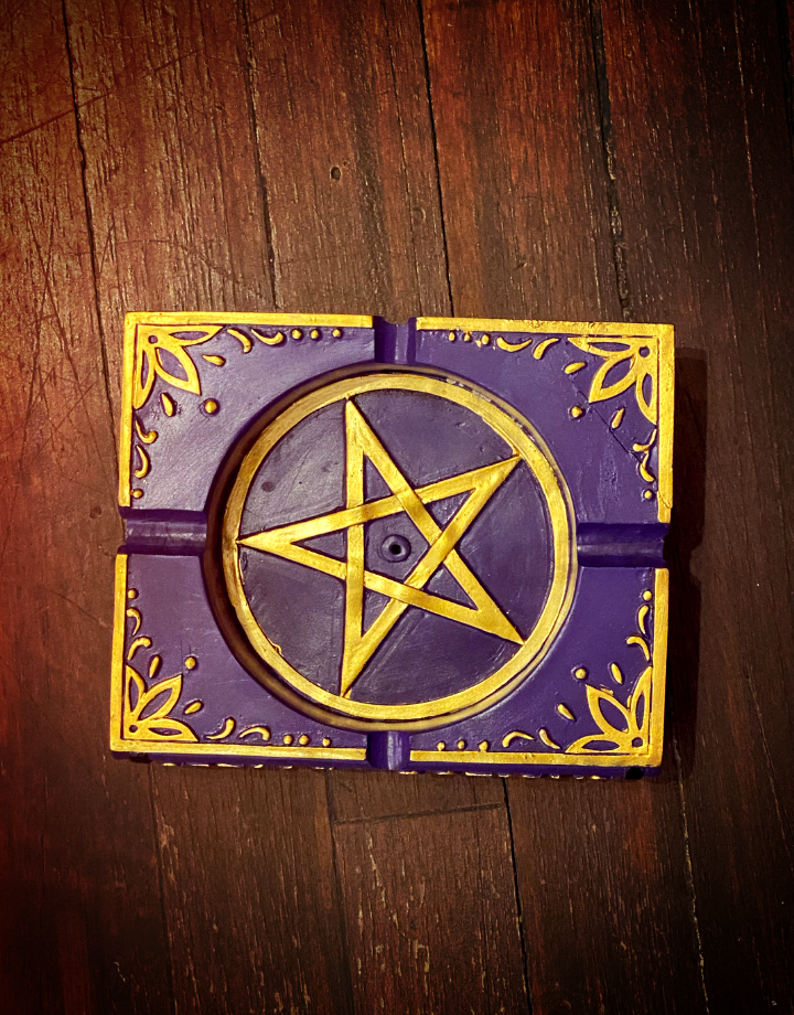 Pentagram Incense Burner / Ashtray Smudge Metaphysical