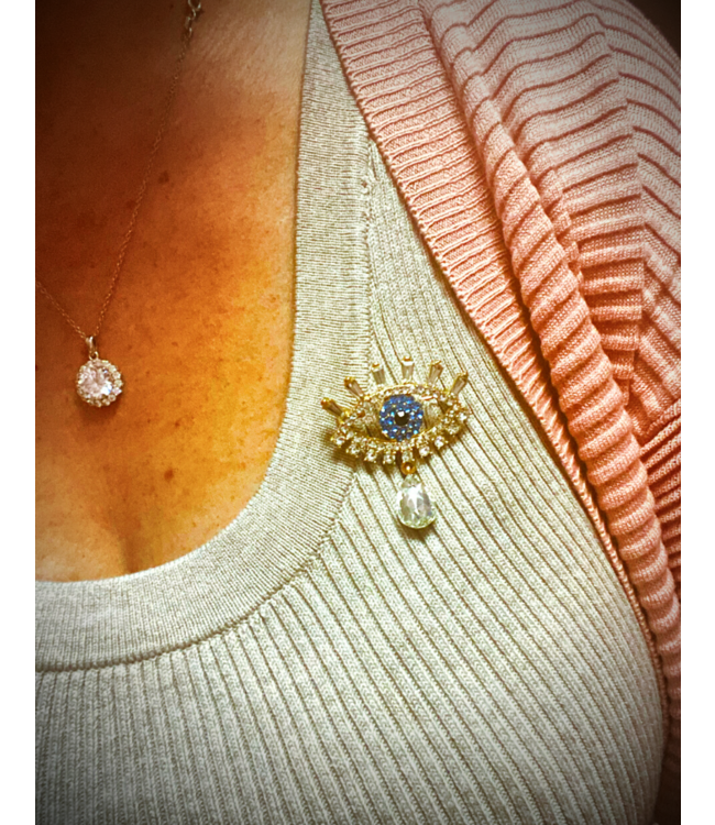 Evil Eye Crystal pin Smudge Metaphysical