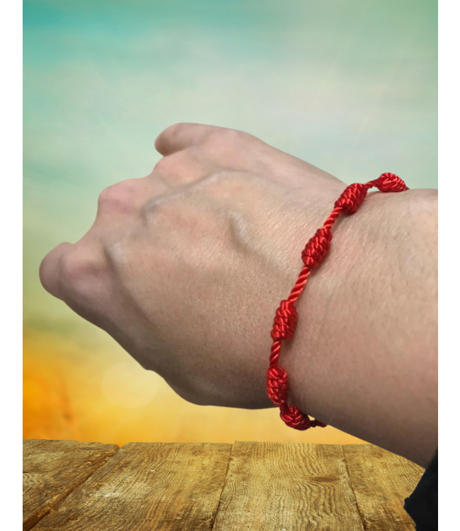 18K Gold Red Bracelet 18K gold braided red rope bracelet – K Jewellery Co.