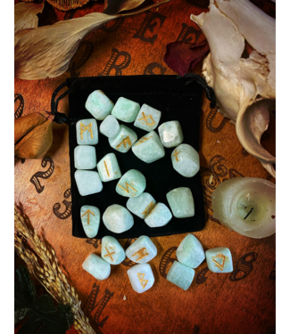 Witch of Walkerville Amazonite Rune Set