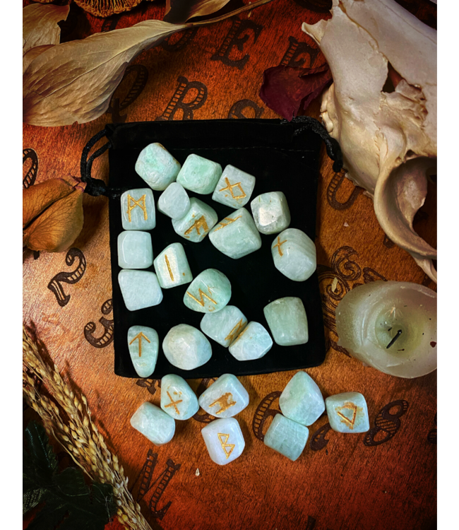 Witch of Walkerville Amazonite Rune Set