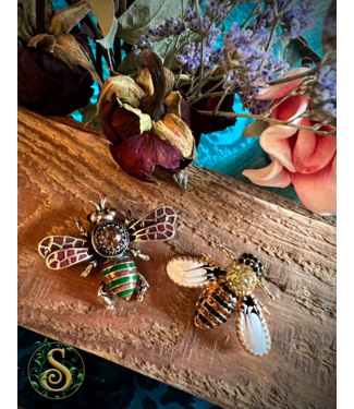 Boho Dream Rhinestone Bee Broach