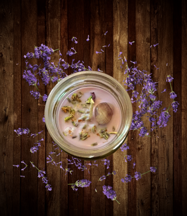 Madame Phoenix Amethyst Crystal Spell Candle
