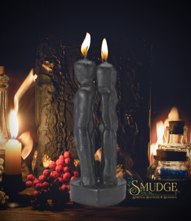 Back to Back Separation Candle Black