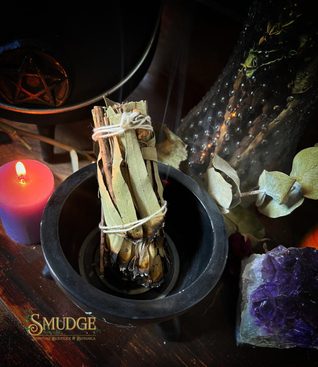 Ritual Pentacle Soapstone Charcoal Burner