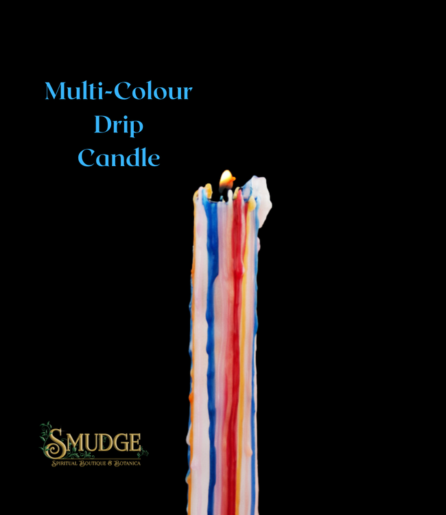 Candle Multi-colour Drip (2 pk)