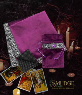 Witch of Walkerville Velvet  Tarot Cloth & Bag Divination Set