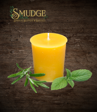 Honey Candles Rosemary Mint Beeswax votive