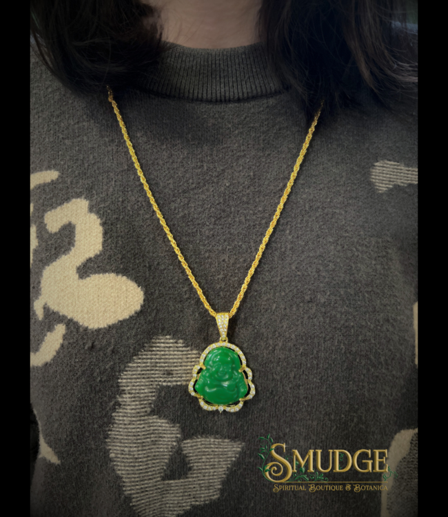 zen Laughing Buddha Necklace