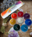 Honey Candles 8 Chakra Tealights Beeswax