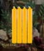 Honey Candles Beeswax Taper 6" tube candle